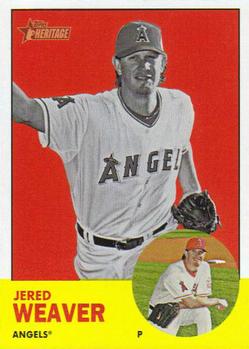 2012 Topps Heritage #497 Jered Weaver Front