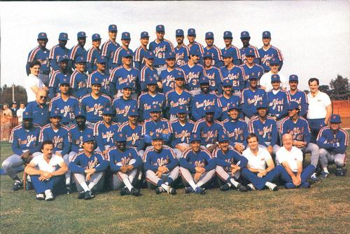 1987 Barry Colla New York Mets Postcards #187 Team Photo Front