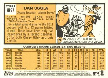 2012 Topps Heritage - Chrome #HP27 Dan Uggla Back