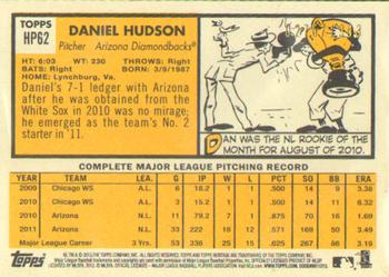 2012 Topps Heritage - Chrome #HP62 Daniel Hudson Back