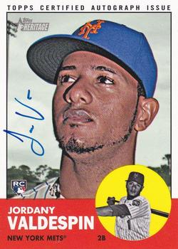 2012 Topps Heritage - Real One Autographs #ROA-JV Jordany Valdespin Front