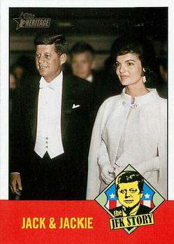 2012 Topps Heritage - The JFK Story #JFK4 Jack & Jackie Front