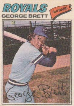 1977 Topps Cloth Stickers #7 George Brett Front