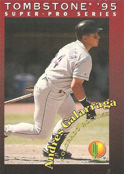 1995 Tombstone Pizza Super-Pro Series #23 Andres Galarraga Front