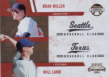 2011 Playoff Contenders - Winning Combos #6 Brad Miller / Will Lamb Front