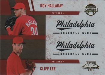 2011 Playoff Contenders - Winning Combos #20 Roy Halladay / Cliff Lee Front