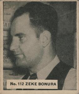 1936 World Wide Gum (V355) #112 Zeke Bonura Front