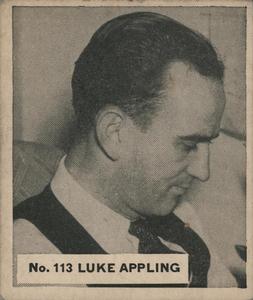 1936 World Wide Gum (V355) #113 Luke Appling Front