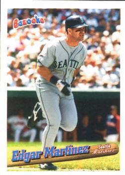 1996 Bazooka #100 Edgar Martinez Front