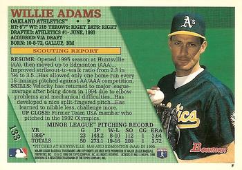 1996 Bowman #133 Willie Adams Back
