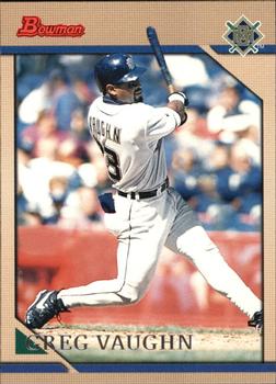 1996 Bowman #90 Greg Vaughn Front