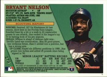 1996 Bowman #279 Bryant Nelson Back