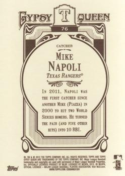 2012 Topps Gypsy Queen #76 Mike Napoli Back