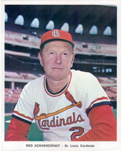1972 St. Louis Cardinals Color Picture Pack A #NNO Red Schoendienst Front