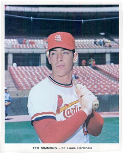 1972 St. Louis Cardinals Color Picture Pack A #NNO Ted Simmons Front