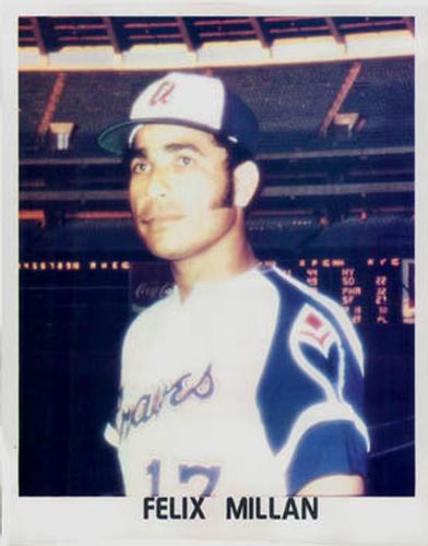 1972 Atlanta Braves Color Picture Pack #NNO Felix Millan Front