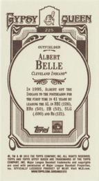 2012 Topps Gypsy Queen - Mini #225 Albert Belle  Back