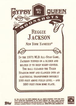 2012 Topps Gypsy Queen - Moonshots #MS-RJ Reggie Jackson  Back