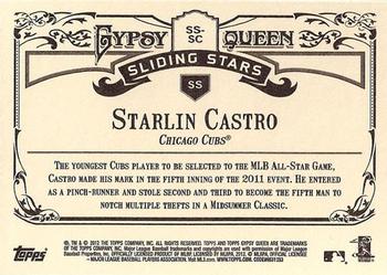 2012 Topps Gypsy Queen - Sliding Stars #SS-SC Starlin Castro  Back