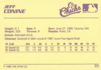 1990 Star #85 Jeff Conine Back