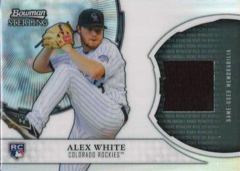 2011 Bowman Sterling - Rookie Relics #RRR-AW Alex White Front