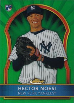 2011 Finest - Green Refractors #91 Hector Noesi Front