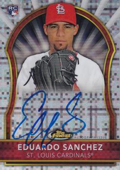 2011 Finest - Rookie Autographs X-Fractors #99 Eduardo Sanchez Front