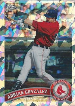 2011 Topps Chrome - Atomic Refractors #25 Adrian Gonzalez Front