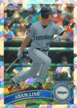 2011 Topps Chrome - Atomic Refractors #122 Adam Lind Front