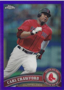 2011 Topps Chrome - Purple Refractors #3 Carl Crawford Front