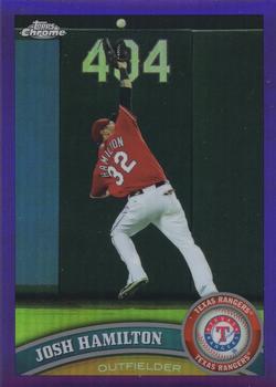 2011 Topps Chrome - Purple Refractors #60 Josh Hamilton Front