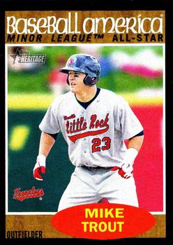 2011 Topps Heritage Minor League - Black Border #239 Mike Trout Front