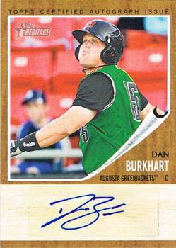 2011 Topps Heritage Minor League - Real One Autographs #RA-DBU Dan Burkhart Front