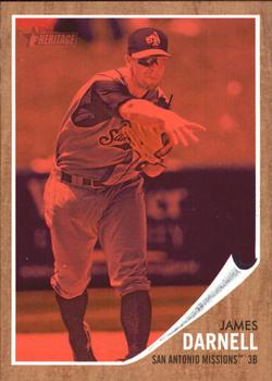 2011 Topps Heritage Minor League - Red Tint #94 James Darnell Front