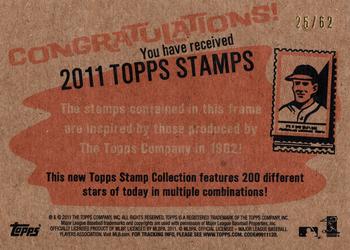 2011 Topps Heritage - Framed Dual Stamps #NNO Brian Wilson / Aramis Ramirez Back