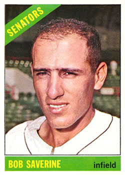 1966 Topps #312 Bob Saverine Front