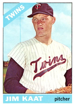 1966 Topps #445 Jim Kaat Front