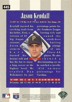 1996 Collector's Choice - Silver Signature #445 Jason Kendall Back