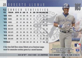 1996 Donruss #103 Roberto Alomar Back