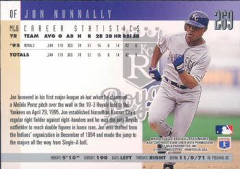 1996 Donruss #269 Jon Nunnally Back