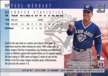 1996 Donruss #323 Paul Menhart Back