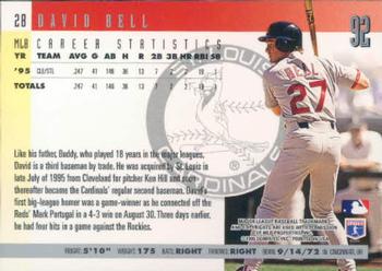 1996 Donruss #92 David Bell Back