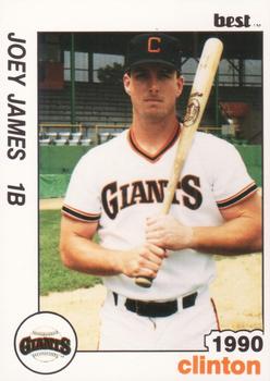 1990 Best Clinton Giants #20 Joey James  Front