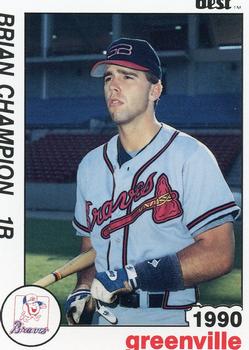 1990 Best Greenville Braves #3 Brian Champion  Front