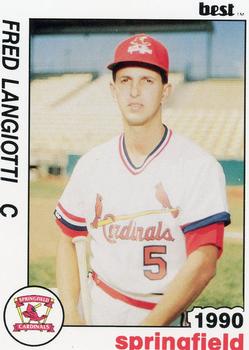 1990 Best Springfield Cardinals #13 Fred Langiotti  Front