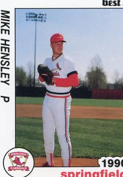 1990 Best Springfield Cardinals #19 Mike Hensley  Front