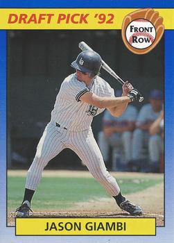 1992 Front Row Draft Picks #40 Jason Giambi Front