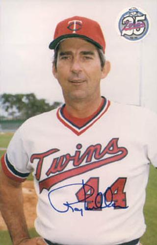 1986 Minnesota Twins Postcards #NNO Ray Miller Front