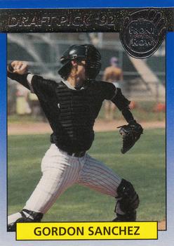 1992 Front Row Draft Picks - Silver #38 Gordon Sanchez Front