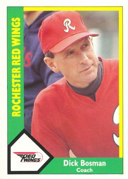 1990 CMC Rochester Red Wings #27 Dick Bosman Front
